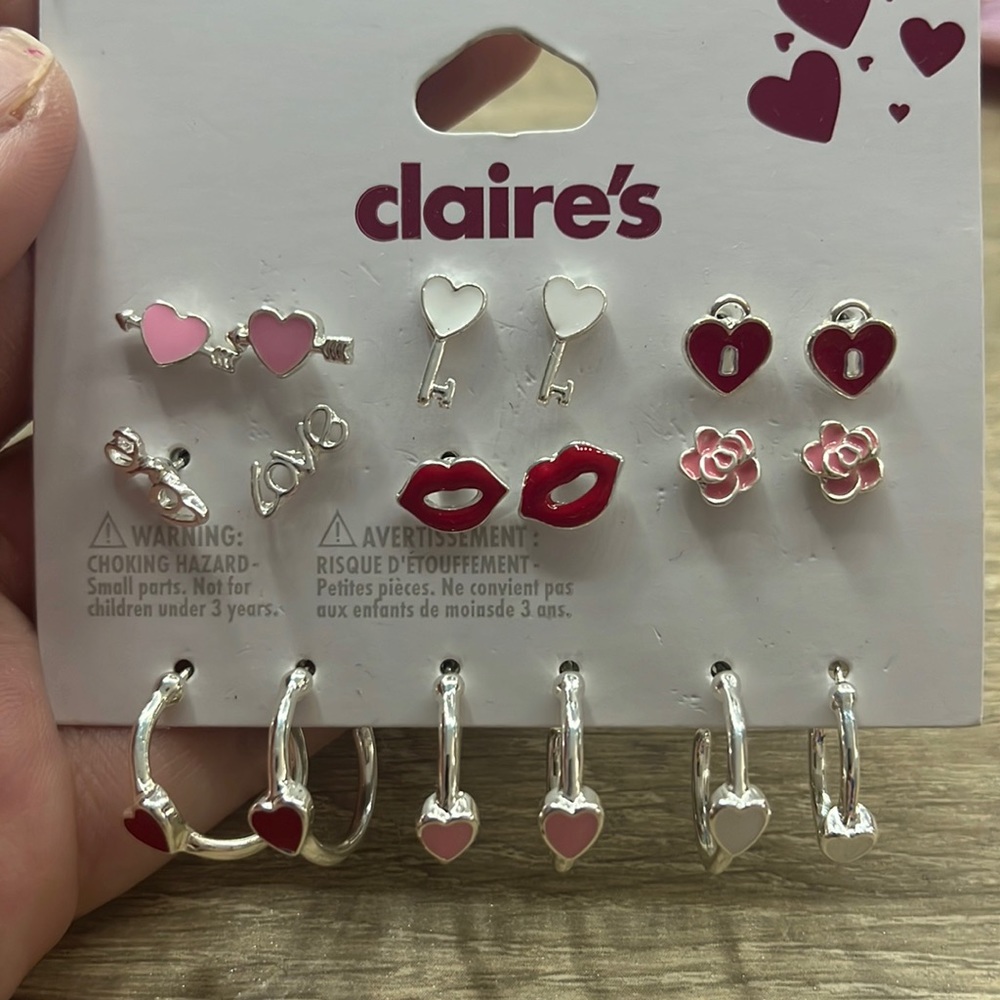Kids Claire’s earring pack